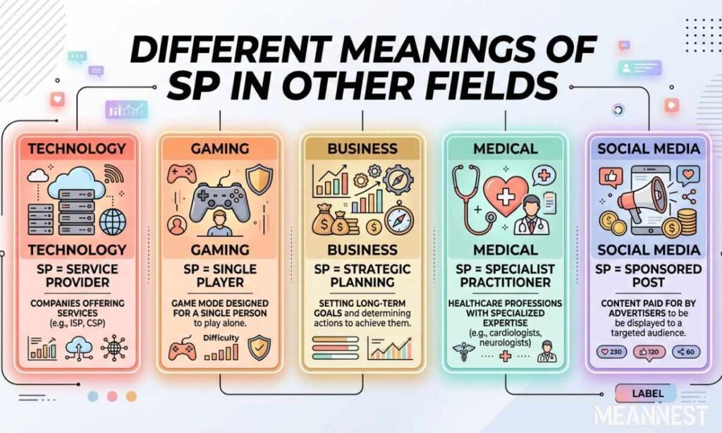 Different Meanings of SP in Other Fields