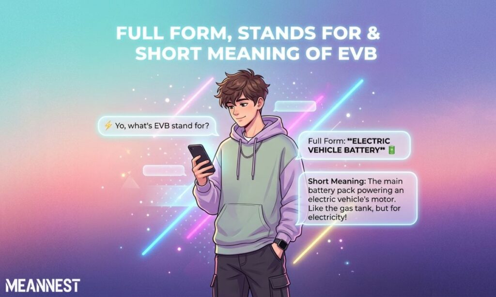Full Form, Stands For & Short Meaning of EVB