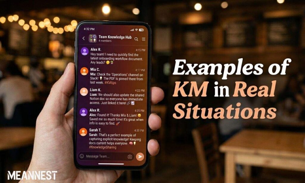 Examples of KM in Real Chat Situations