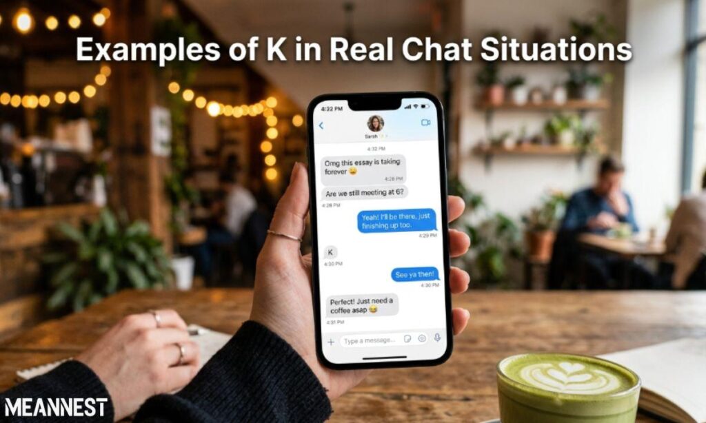 Examples of K in Real Chat Situations