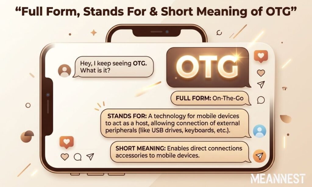 Full Form, Stands For & Short Meaning of OTG