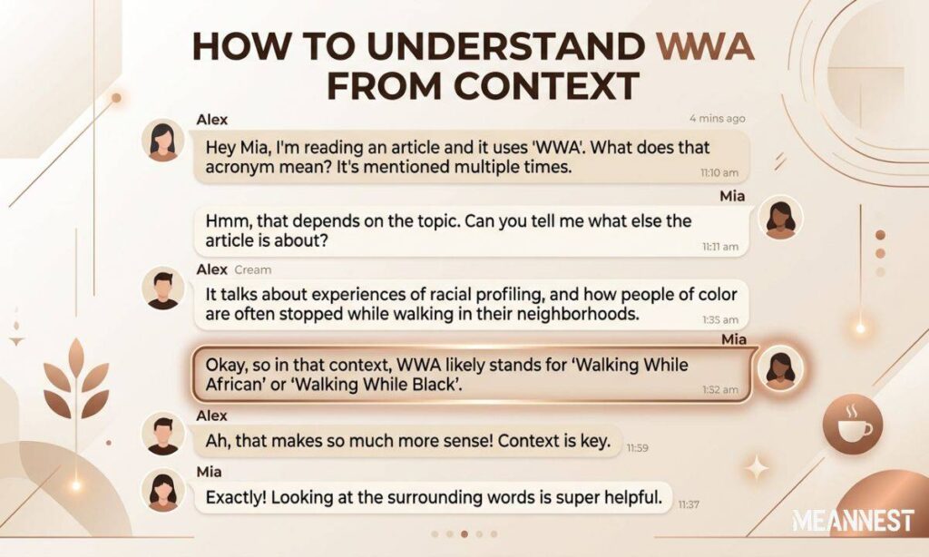How to Understand WWA From Context
