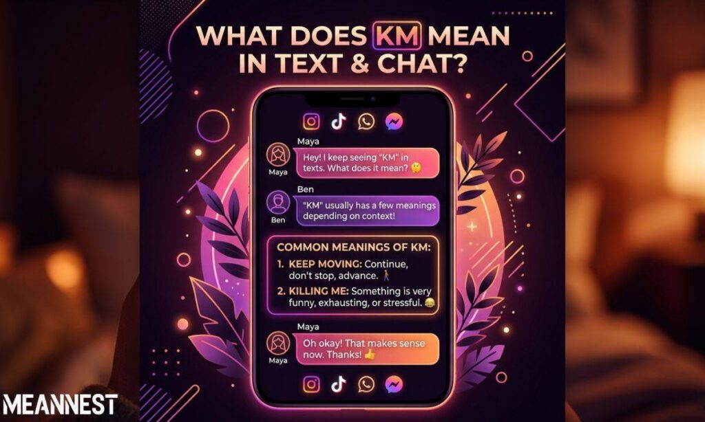 What Does KM Mean in Text & Chat?