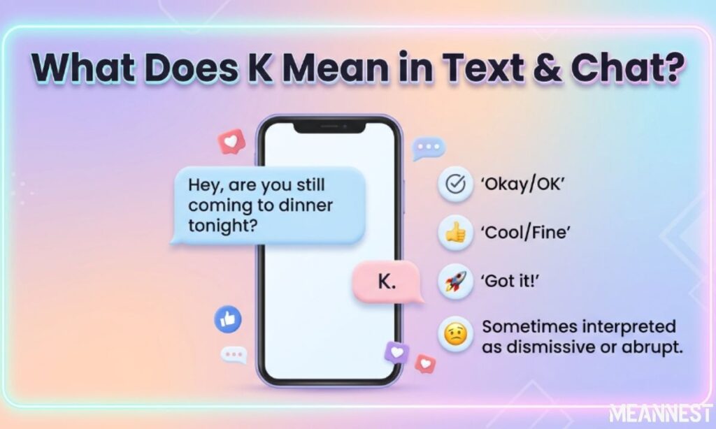What Does K Mean in Text & Chat?