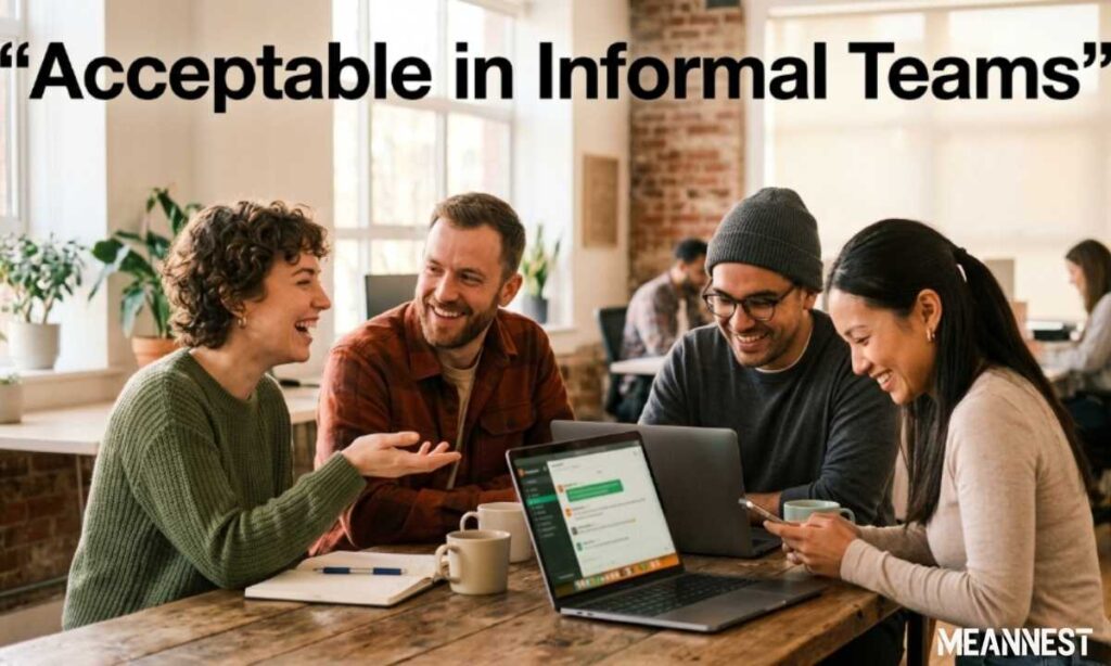 Acceptable in informal teams