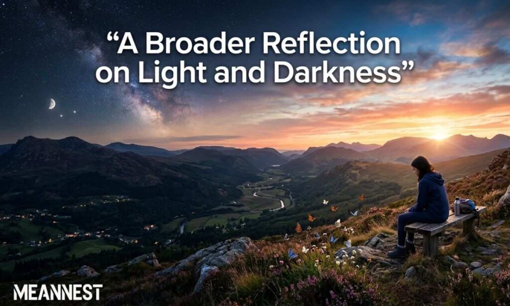 A Broader Reflection on Light and Darkness