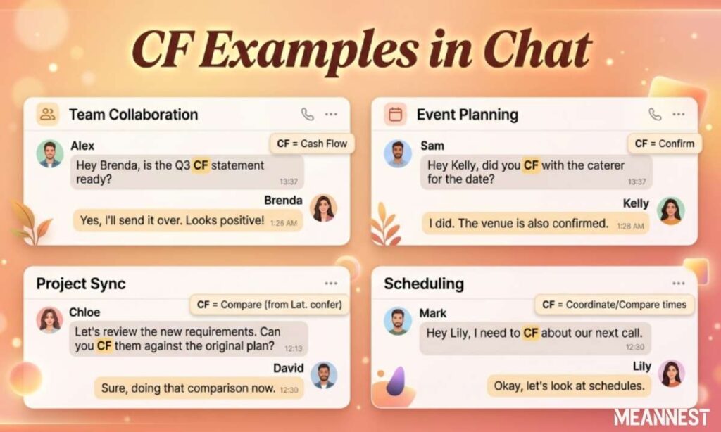 CF examples in chat