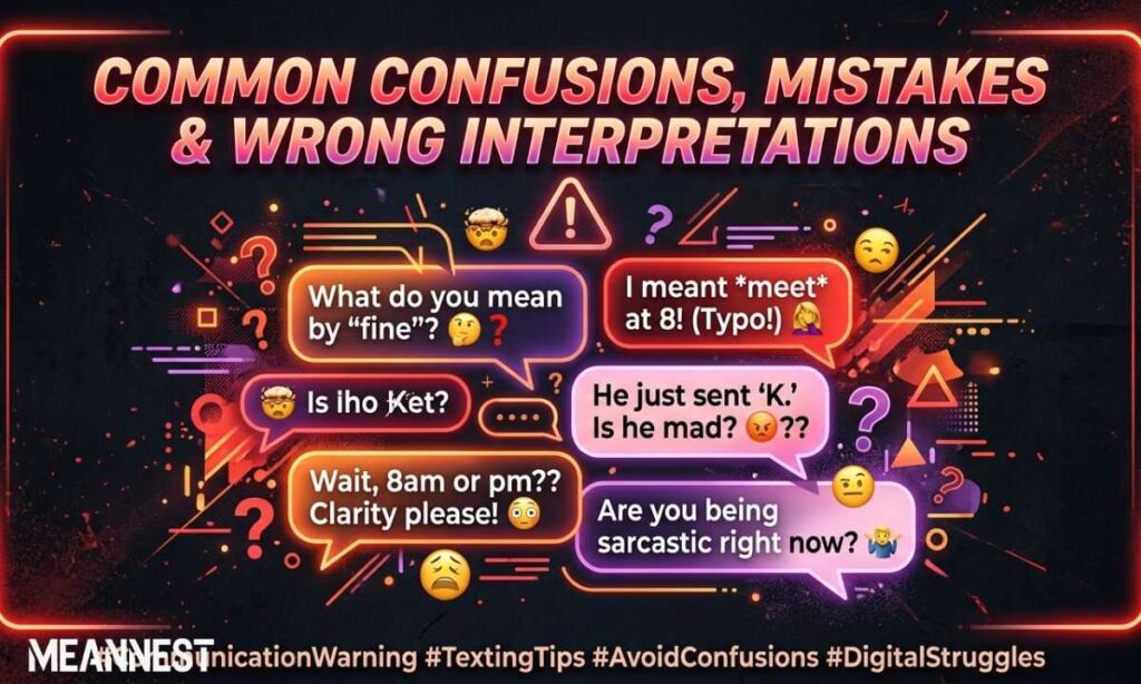Common Confusions, Mistakes & Wrong Interpretations