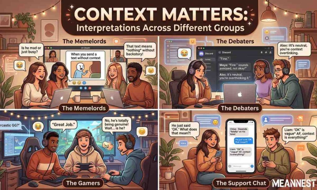 Context Matters: Interpretations Across Different Groups