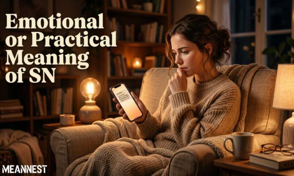 Emotional or Practical Meaning of SN