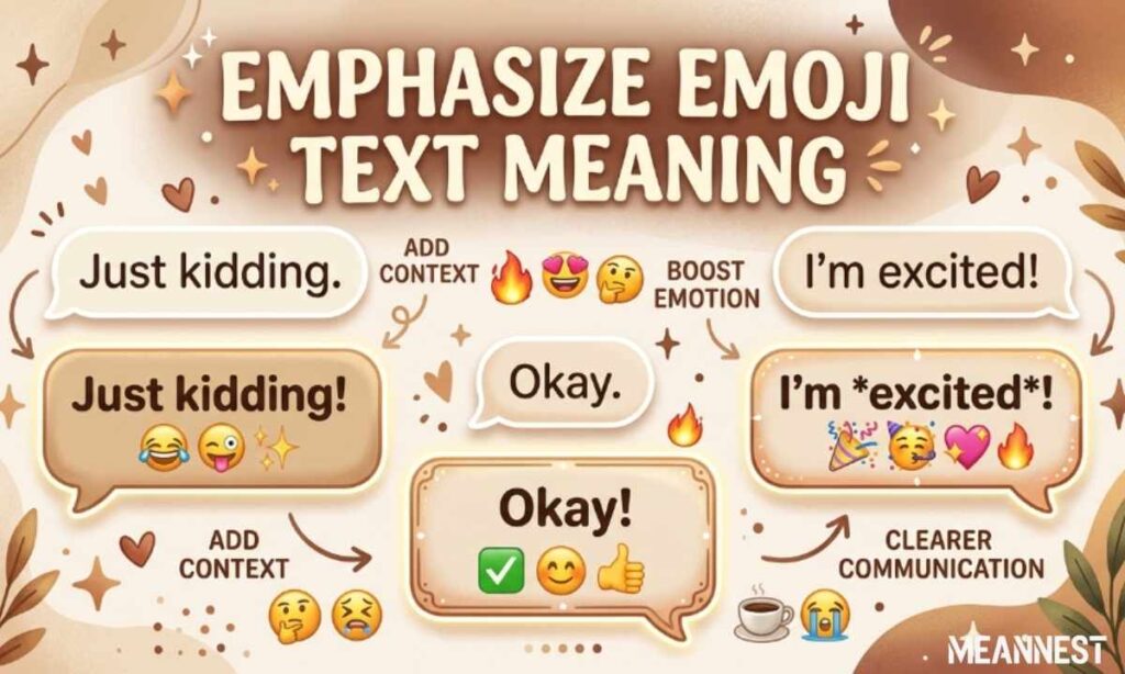 Emphasize Emoji Text Meaning