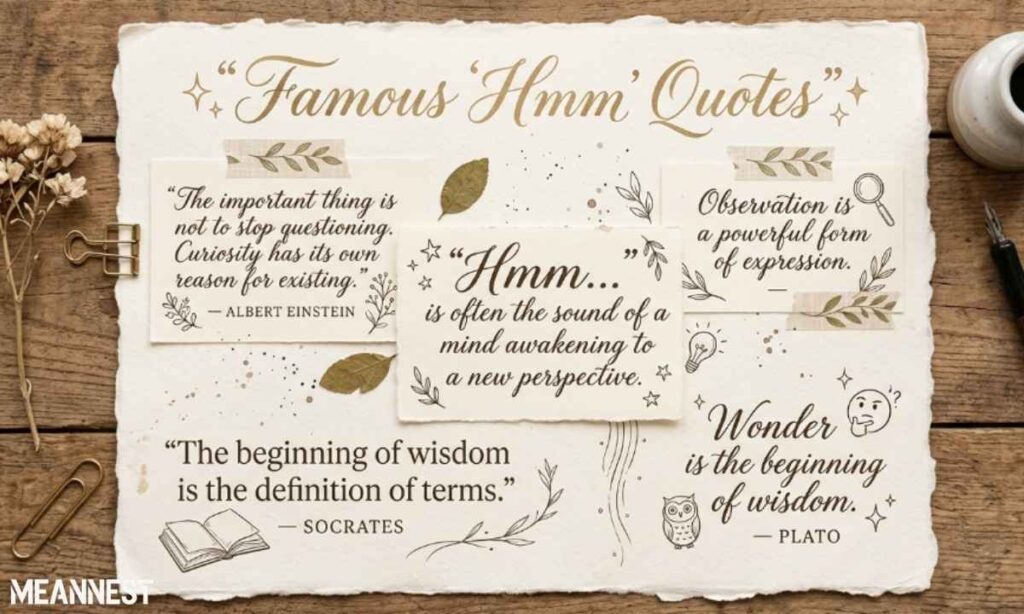 Famous Lines or Quotes Using Variants of “Hmm”