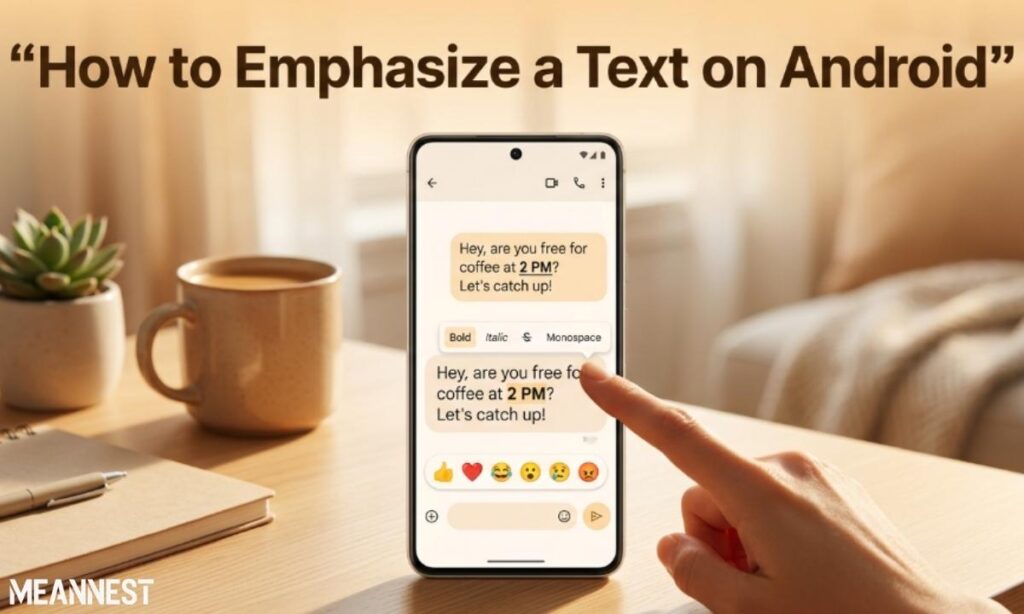 How to Emphasize a Text on Android