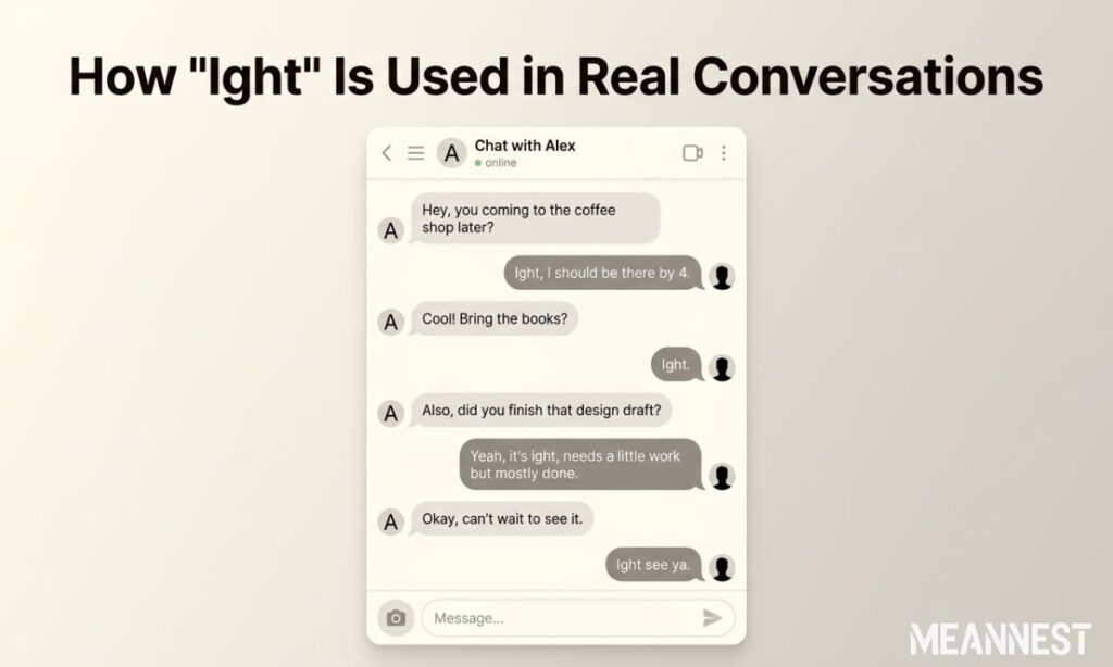 How “Ight” Is Used in Real Conversations 