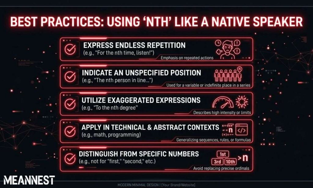 Quick Best Practices: Using “Nth” Like a Native Speaker