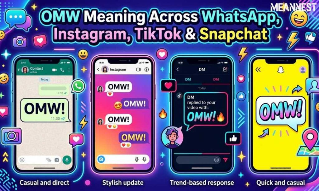 OMW Meaning Across WhatsApp, Instagram, TikTok & Snapchat