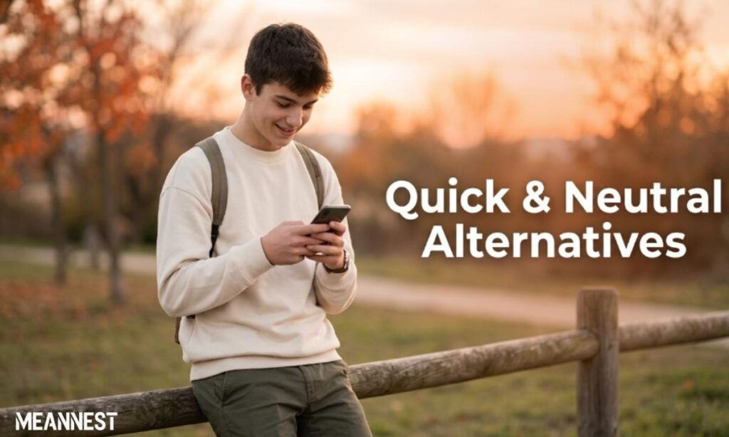 Quick & Neutral Alternatives