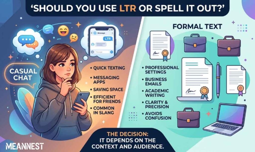 Quick Decision Guide: Should You Use LTR or Spell It Out?