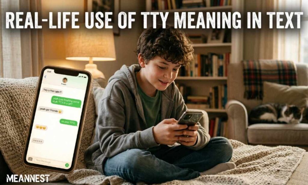 Real-Life Use of TTY Meaning in Text