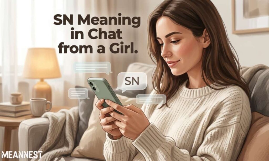 SN Meaning in Chat from a Girl