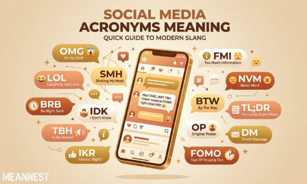 Social media acronyms meaning