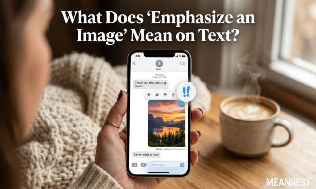 What Does “Emphasize an Image” Mean on Text?