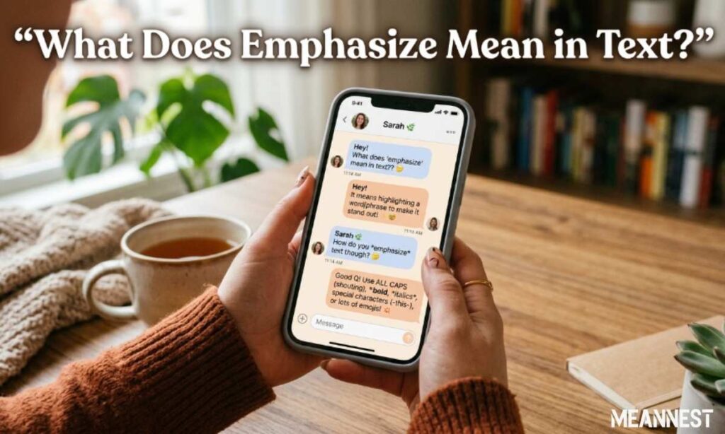 What Does Emphasize Mean in Text?