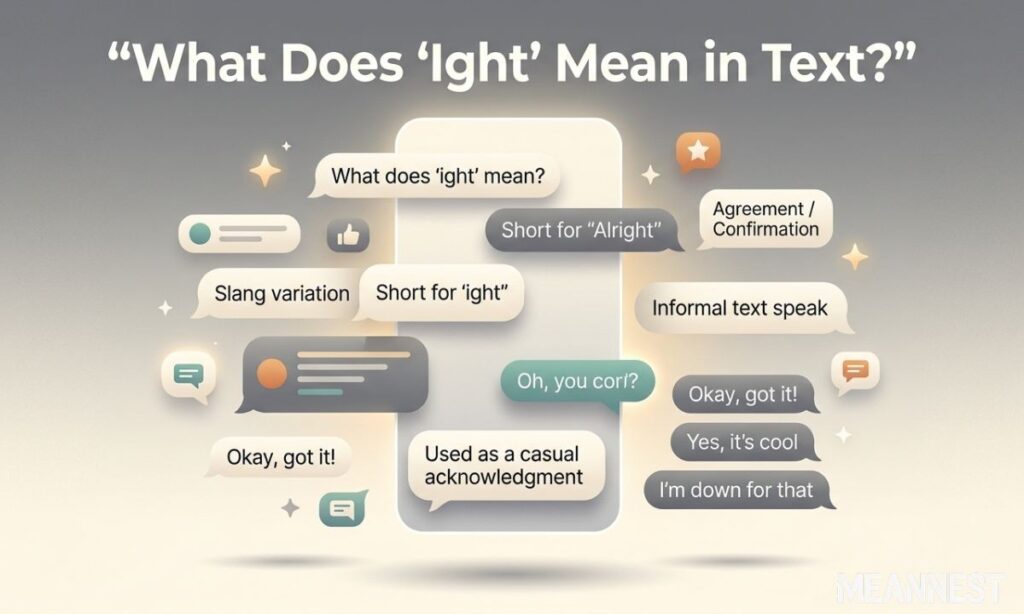 What Does “Ight” Mean in Text?