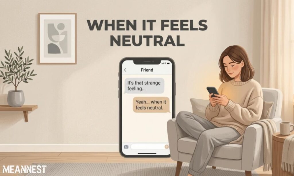 When It Feels Neutral